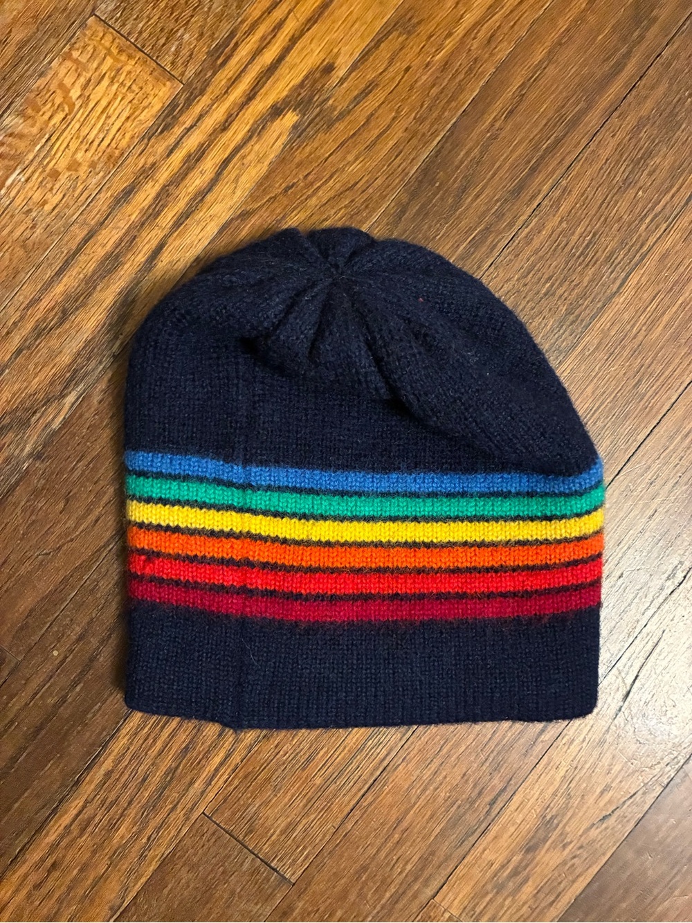 Vintage meister wool rainbow beanie